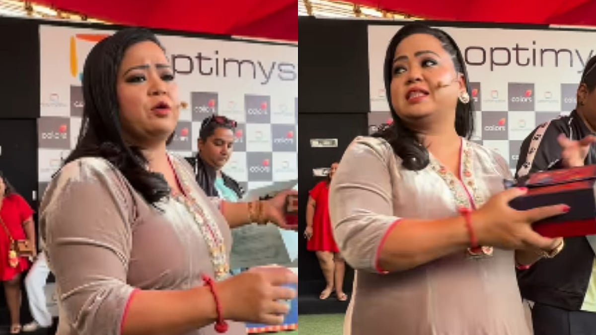 Bharti Singh Resumes Work 18 Days After Giving Birth, Distributes Sweets To Paps On Laughter Chefs...
