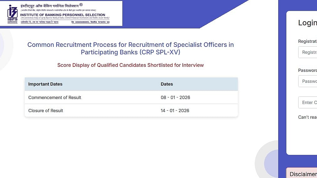 IBPS SO Mains Scorecard Released For Interview-Shortlisted Candidates At ibps.in; Check Details Here 