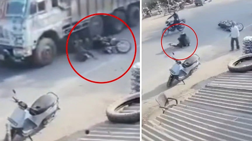 MP News: Speeding Truck Hits Bike, Runs Over 40-Year-Old In Chhatarpur; Disturbing VIDEO Surfaces