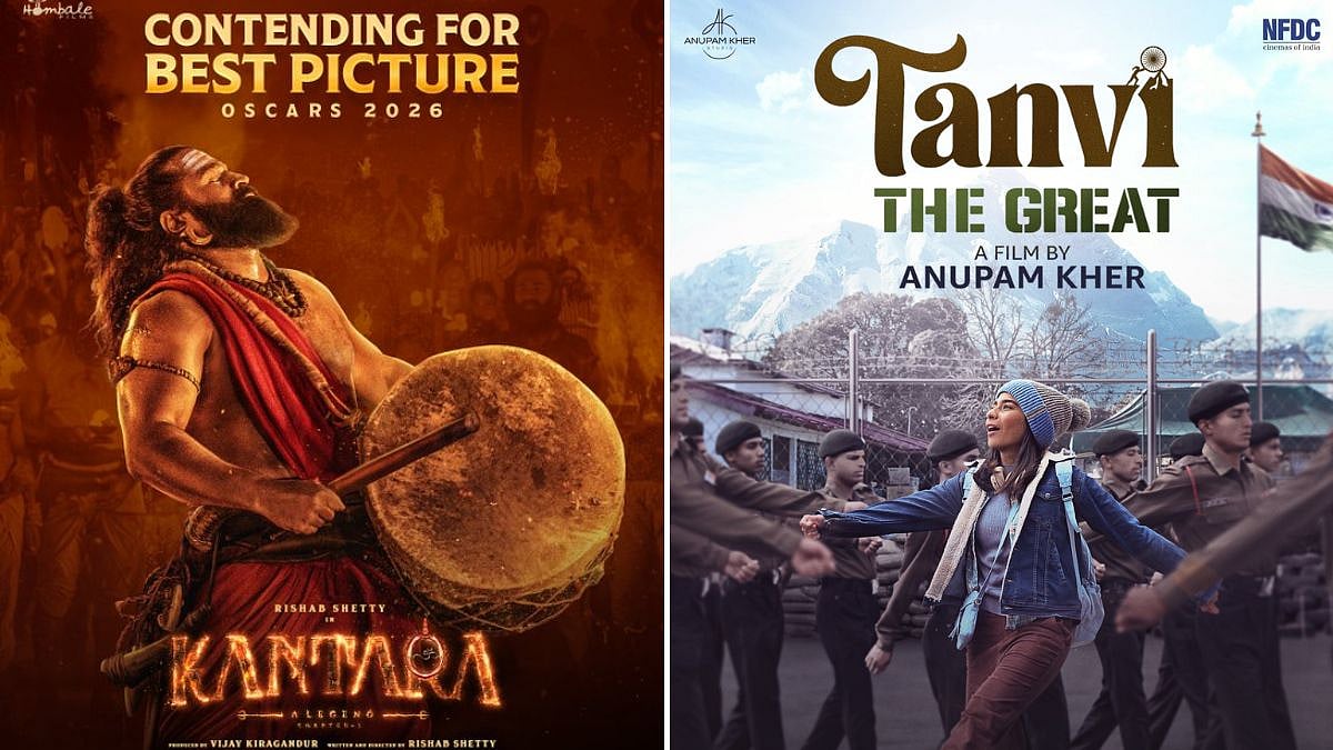 Two Indian films - Rishab Shetty's 'Kantara: A Legend - Chapter 1' and Anupam Kher's 'Tanvi The Great' have taken a strategic approach toward global recognition, joining the list of 201 feature films that are eligible for consideration at the 98th Oscars. | X @ANI & @hombalefilms