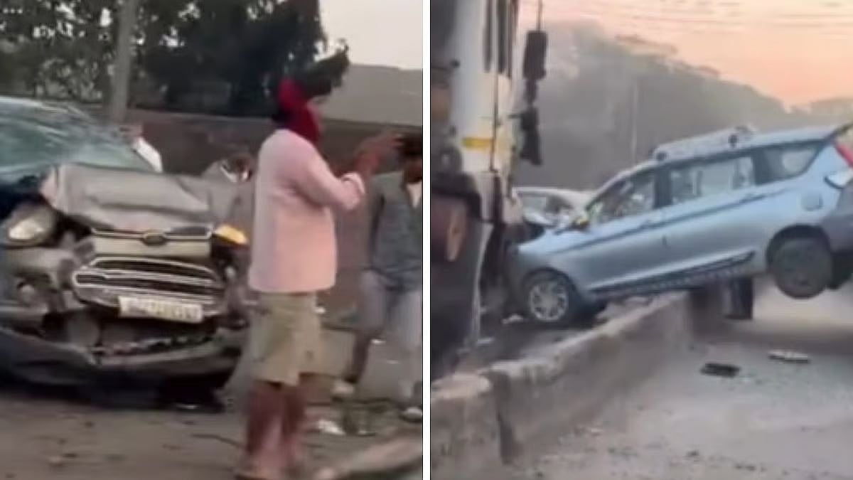 Gaimukh Accident Update: 4 Seriously Injured, 11 Vehicles Damaged, Major Traffic Disruption On Godhbunder Road | VIDEO 