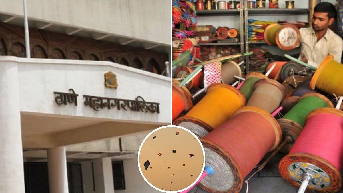 Thane Municipal Corporation Seizes Over 44 Kg Of Chinese And Plastic Manja, Recovers ₹53,500 Fine...