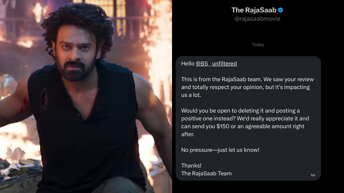 Viral Screenshot Shows The Raja Saab Makers Offering X User ₹14,000 To 'Delete' Film's Negative Review—Here's The Truth 