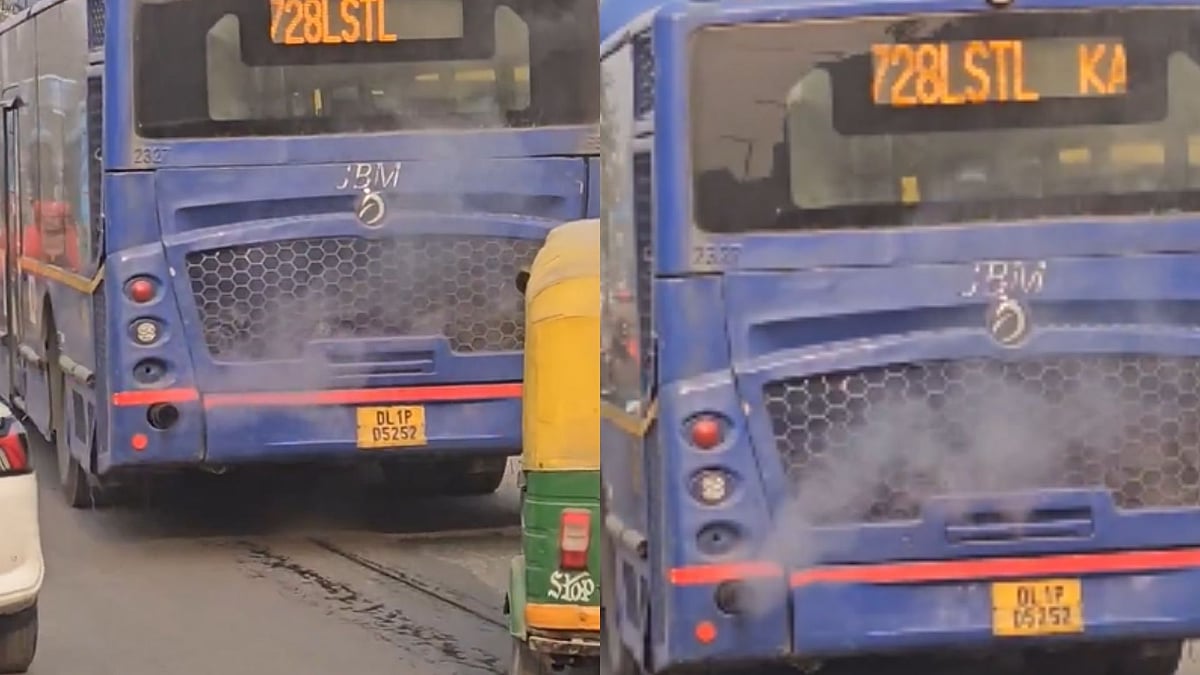 Social Media Post Exposes Delhi’s ‘No PUC, No Fuel’ Policy After DTC Bus Seen Emitting Thick...