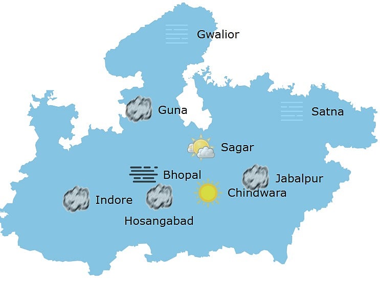 Weather in Madhya Pradesh at 10:30 am