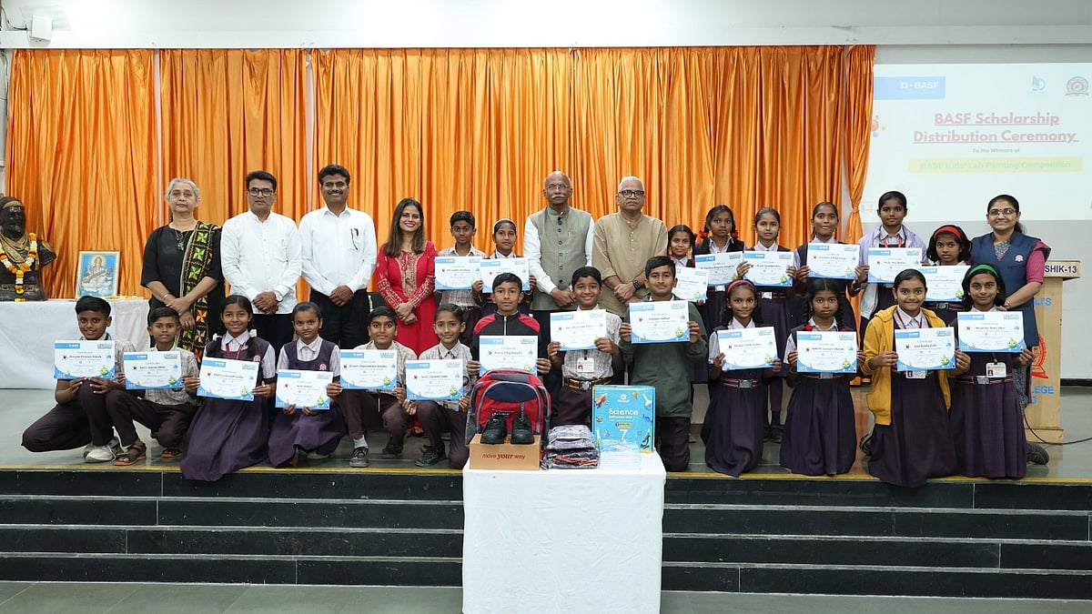 Nashik: 21 Students From Rural Schools Receive STEM Scholarships, Kits From BASF-BeST Cluster