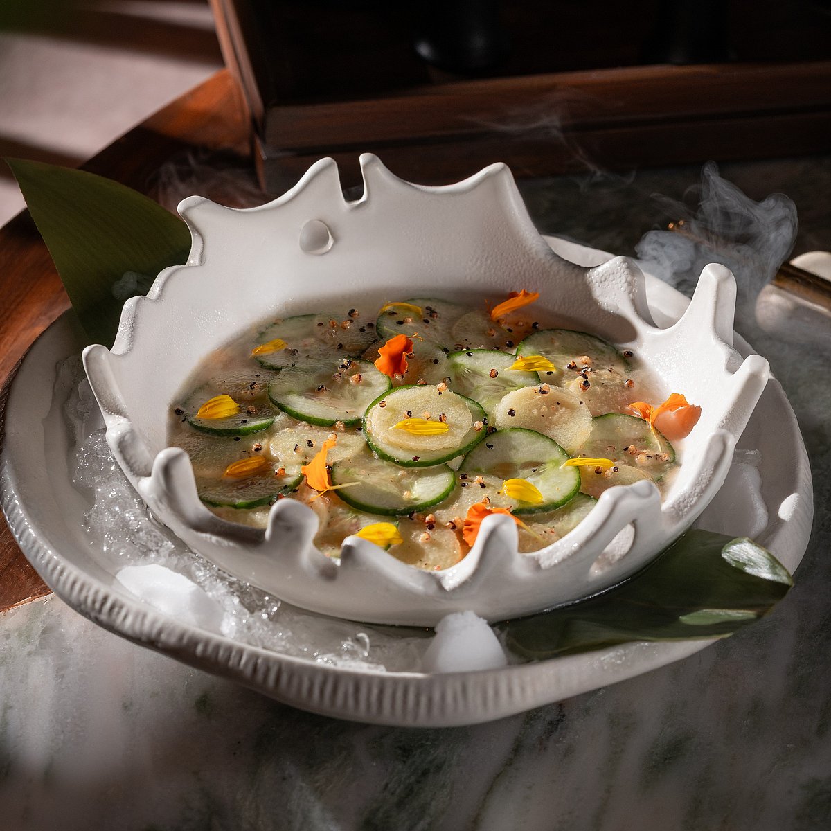 Salmon Green Apple Ceviche