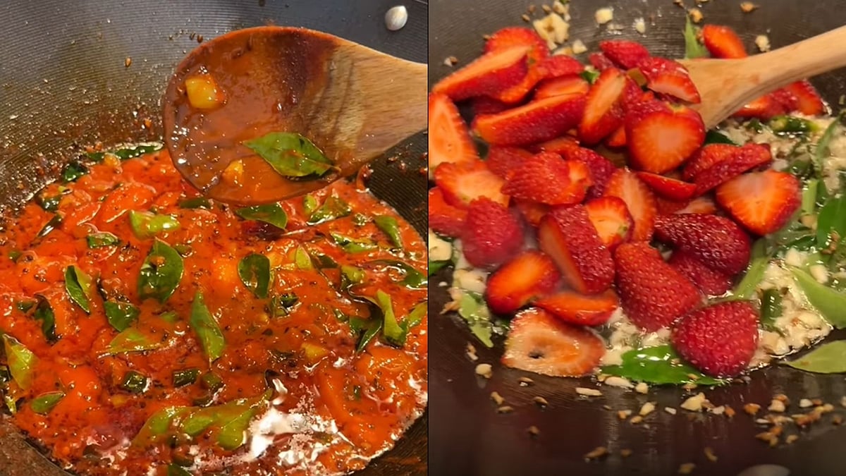 Indian Couple's 'Strawberry Pachadi' Recipe Sends Internet In Frenzy: Netizens Ask, 'Is It Safe To Eat?' 
