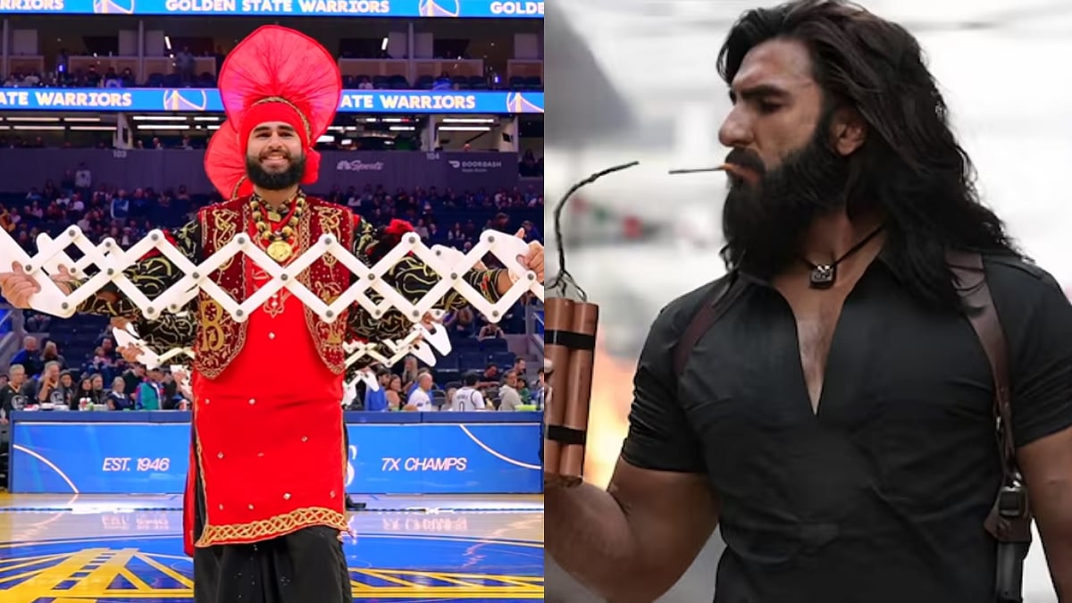 Dhurandhar Title Track With Punjabi Bhangra Sets NBA Stage In US On Fire | WATCH 
