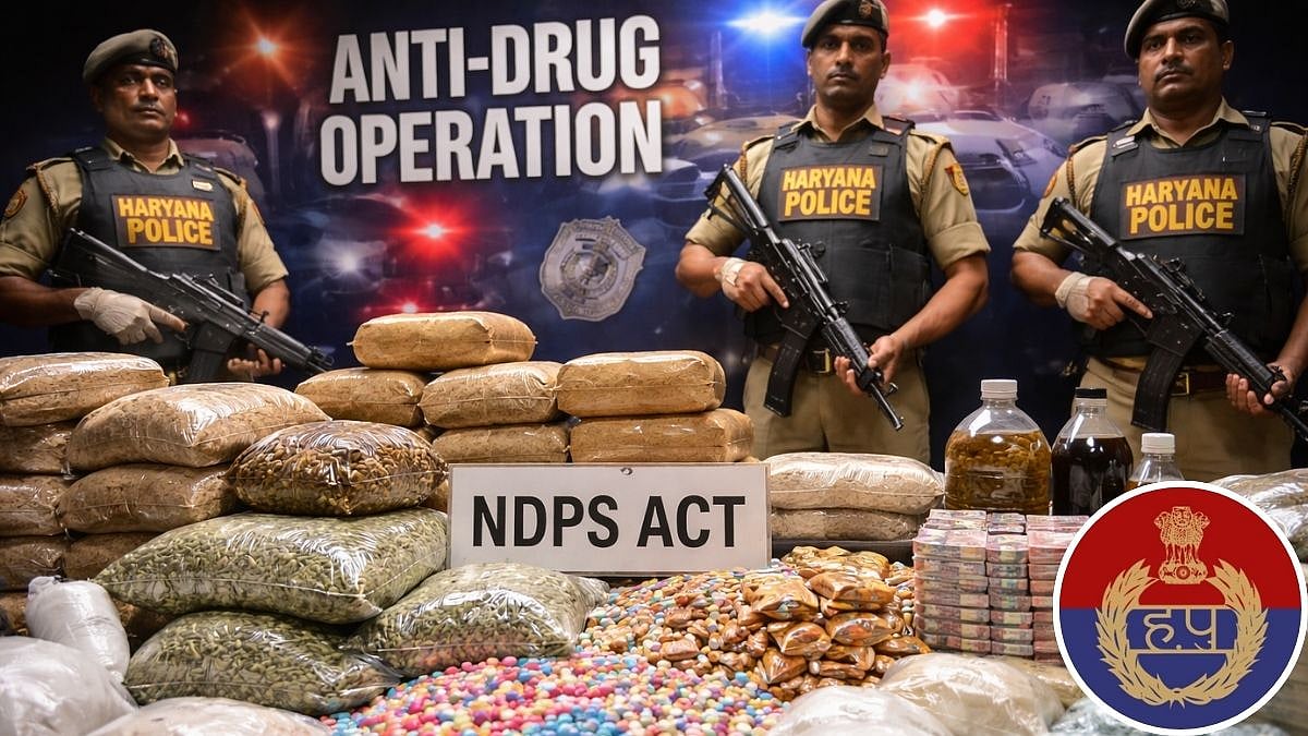 Haryana Records 3,738 NDPS Cases, 6,801 Arrests In 2025 In Strongest Anti-Drug Crackdown 