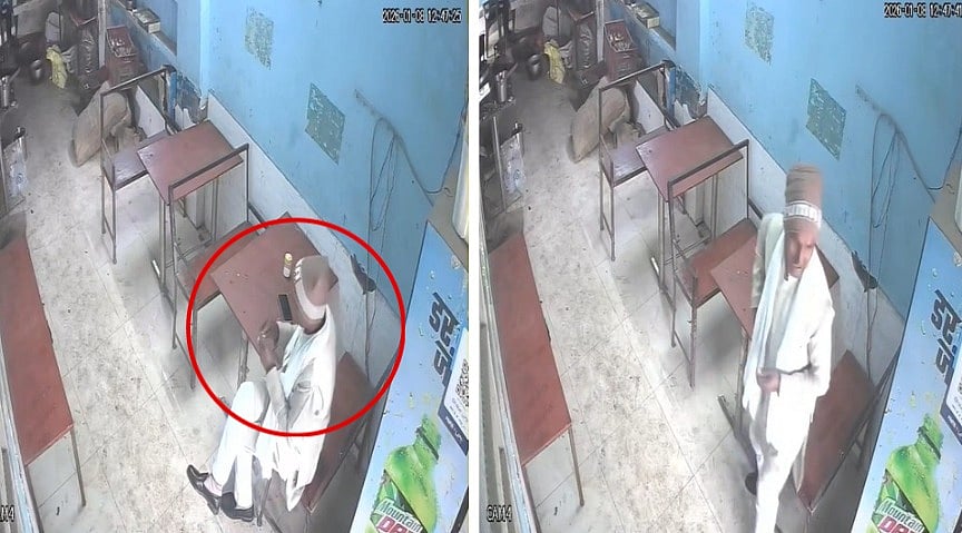 MP News: Man Swiftly Picks Up Mobile Left By Customer At Restaurant Table, Flees — VIDEO