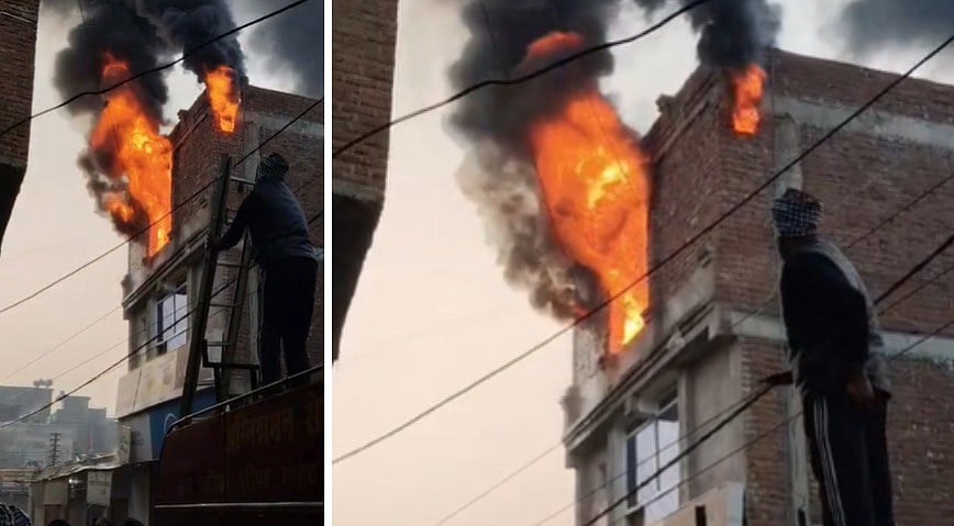 MP News: Fire Breaks Out In Furniture Warehouse In Bhind; ₹5 Lakh Loss Estimated-- VIDEO