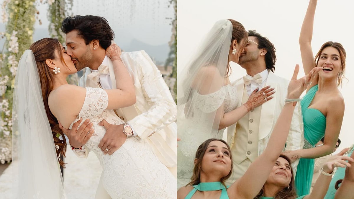 Nupur Sanon, Stebin Ben Kiss Each Other In FIRST Official Wedding Photos
