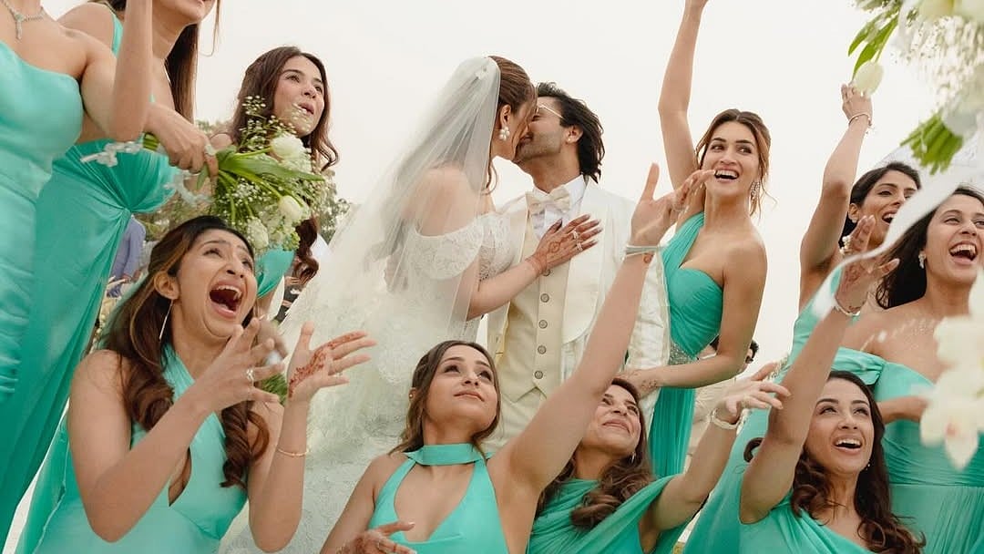 Kriti Sanon Glows In Green As Sister Nupur's Bridesmaid In FIRST Wedding Pics; Is This The Reason Behind The Bride's Choice Of Colour For Her Entourage 
