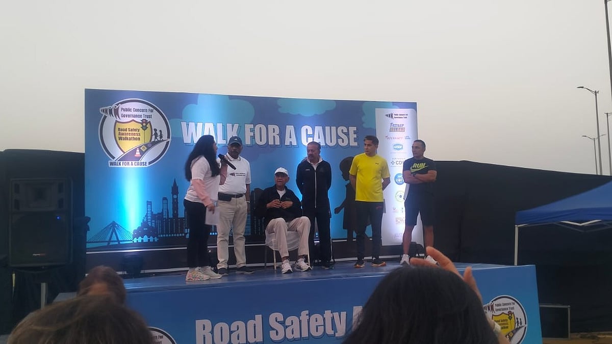 Thousands Of Mumbaikars, Led By Youth And Civic Leaders, Join Walkathon At Worli To Promote Road Safety Awareness 