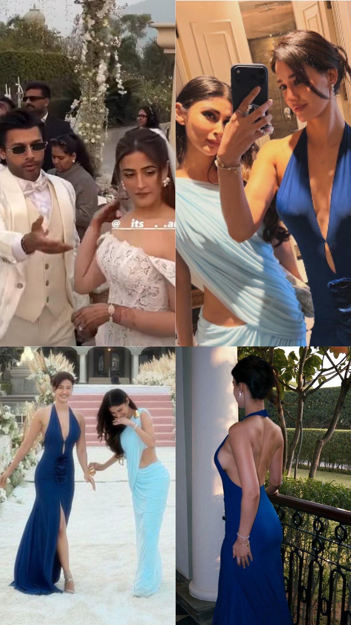 Disha Patani & Mouni Roy Serve BFF Goals At Nupoor Sanon & Stebin Ben's Wedding 