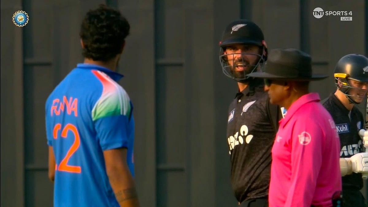 VIDEO: Harshit Rana Clashes With Daryl Mitchell In HEATED Mid Pitch Battle During IND Vs NZ 1st ODI 