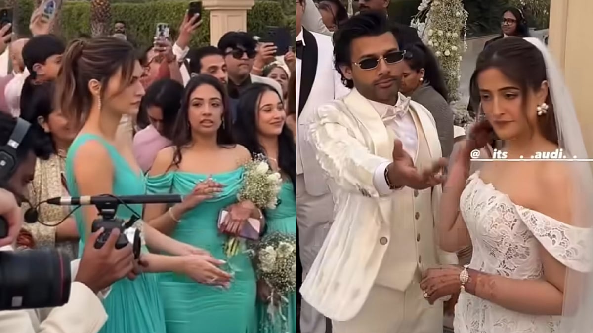 Kriti Sanon Turns Stunning Bridesmaid For Sister Nupur Sanon & Stebin Ben's Wedding In Green Gown 