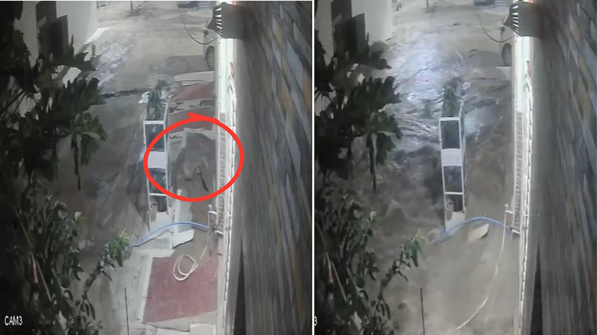 MP News: Pipeline Burst Cracks Open Ground, Floods Entire Colony In Gwalior; Residents Fear Entering...