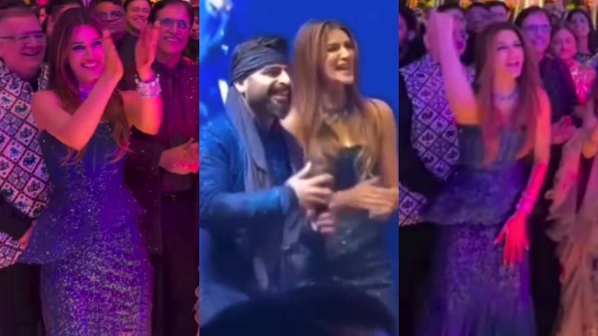 Kriti Sanon Steals Spotlight At Nupur–Stebin's Wedding Reception In Midnight-Blue Couture, Sings...