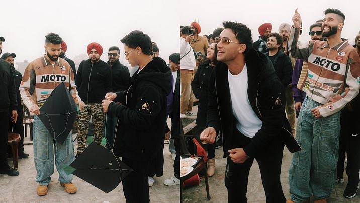 'Feels Like Home..': Abhishek Sharma, AP Dhillon Fly Kites Together In Lohri Celebration, Pictures Go Viral 