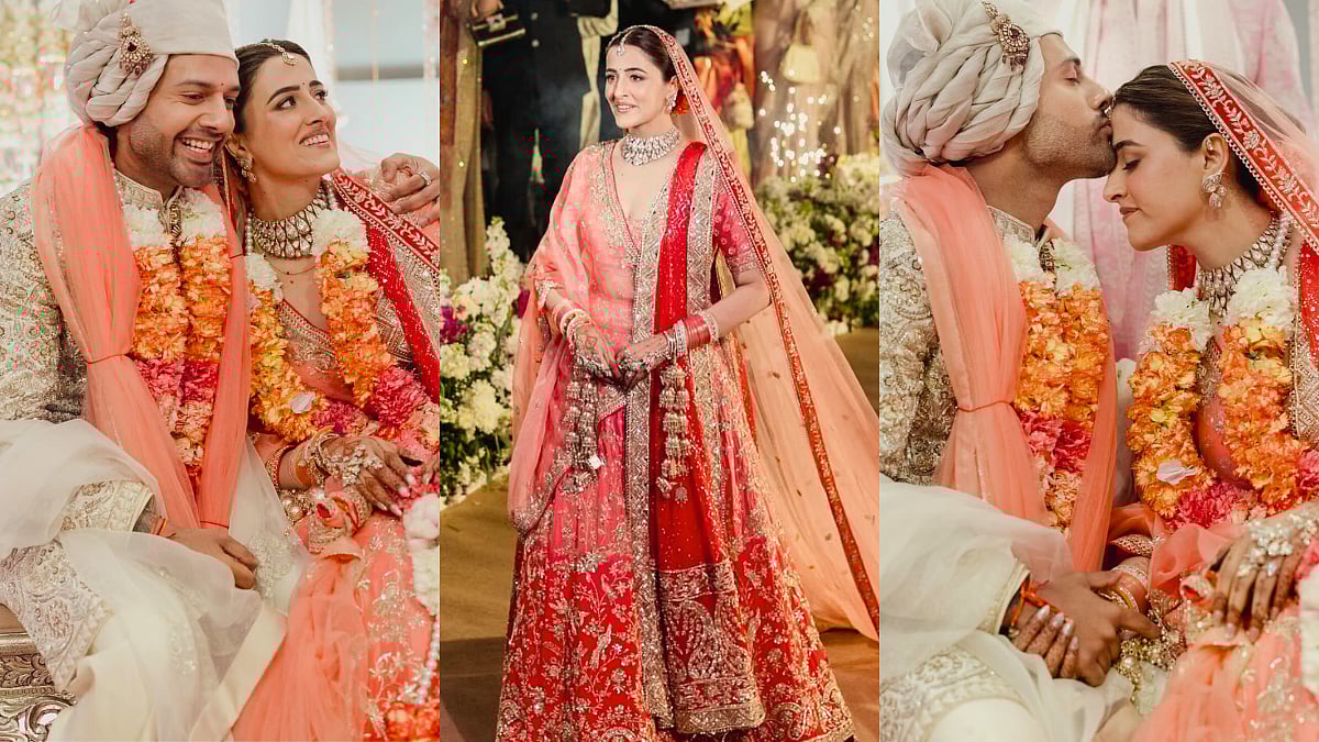 Inside Nupur Sanon & Stebin Ben's Hindu Wedding: Kriti Sanon's Sister Looks Dreamy In Coral Ombré Lehenga By Manish Malhotra 
