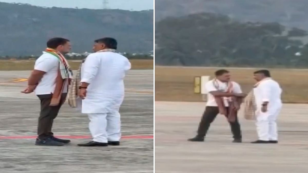 Amid Karnataka Leadership Buzz, Deputy CM DK Shivakumar Meets Congress Leader Rahul Gandhi At Mysuru...