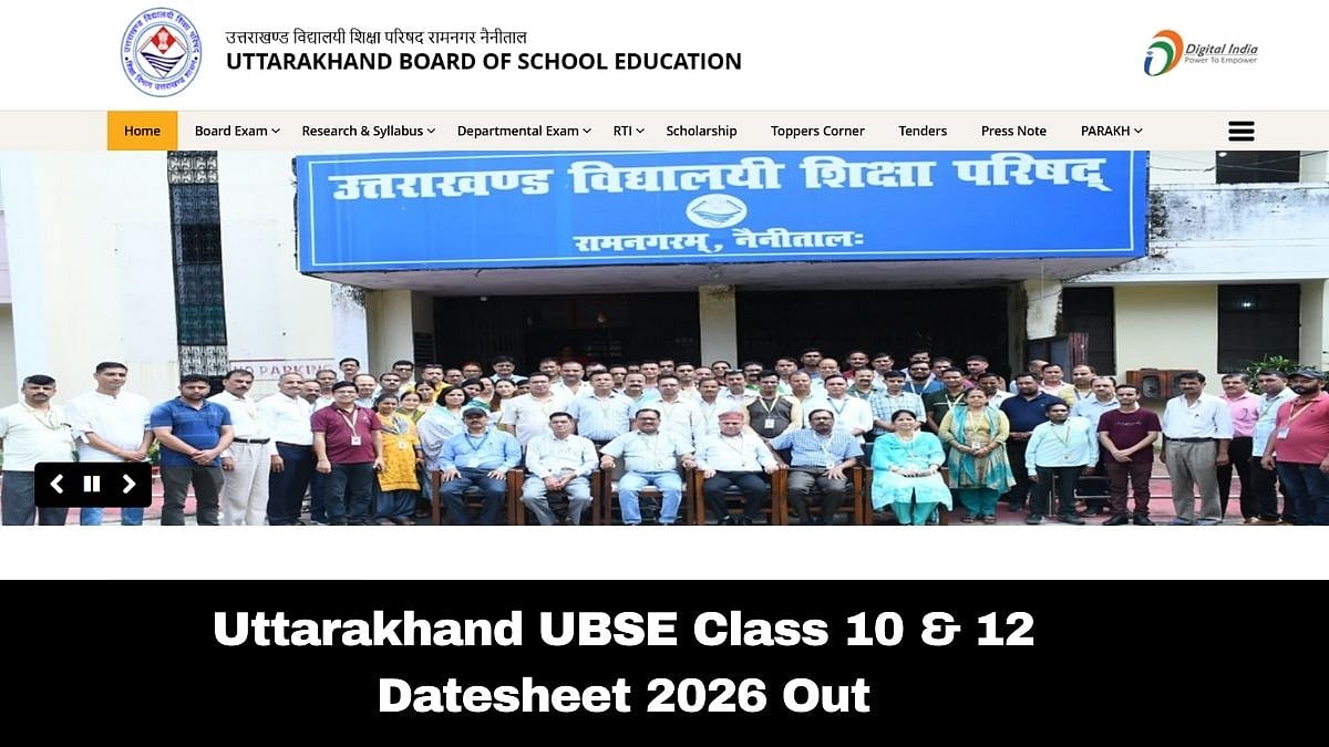 Uttarakhand UBSE Class 10 & 12 Datesheet 2026 Out At ubse.uk.gov.in; Check Full Schedule Here 