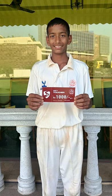 Kartik Chhajer- 77 runs and 7 wickets in total 