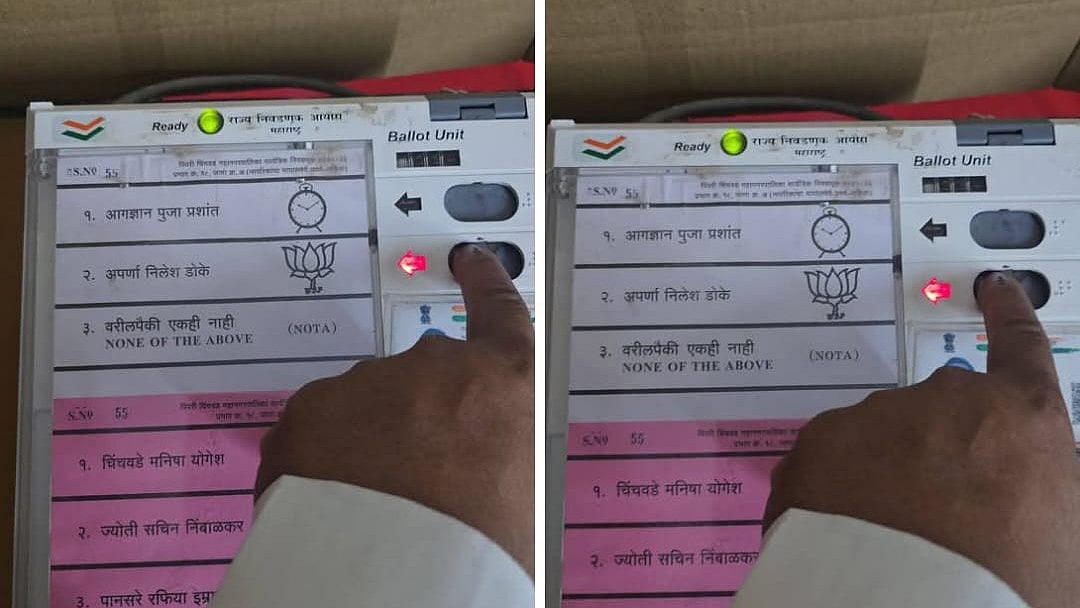 PCMC Elections 2026: BJP Worker Sparks Controversy In Pimpri-Chinchwad By Sharing In-Booth Voting Photo, Urges Votes For Wife