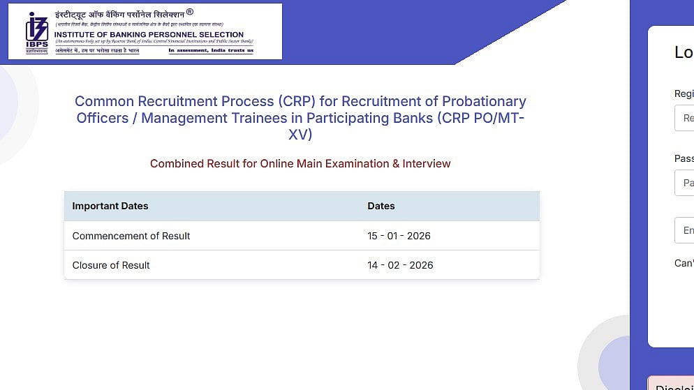 IBPS PO, SO Result 2025 For Mains And Interview Round Declared At ibps.in; Candidates Can Check Scores Till February 14 