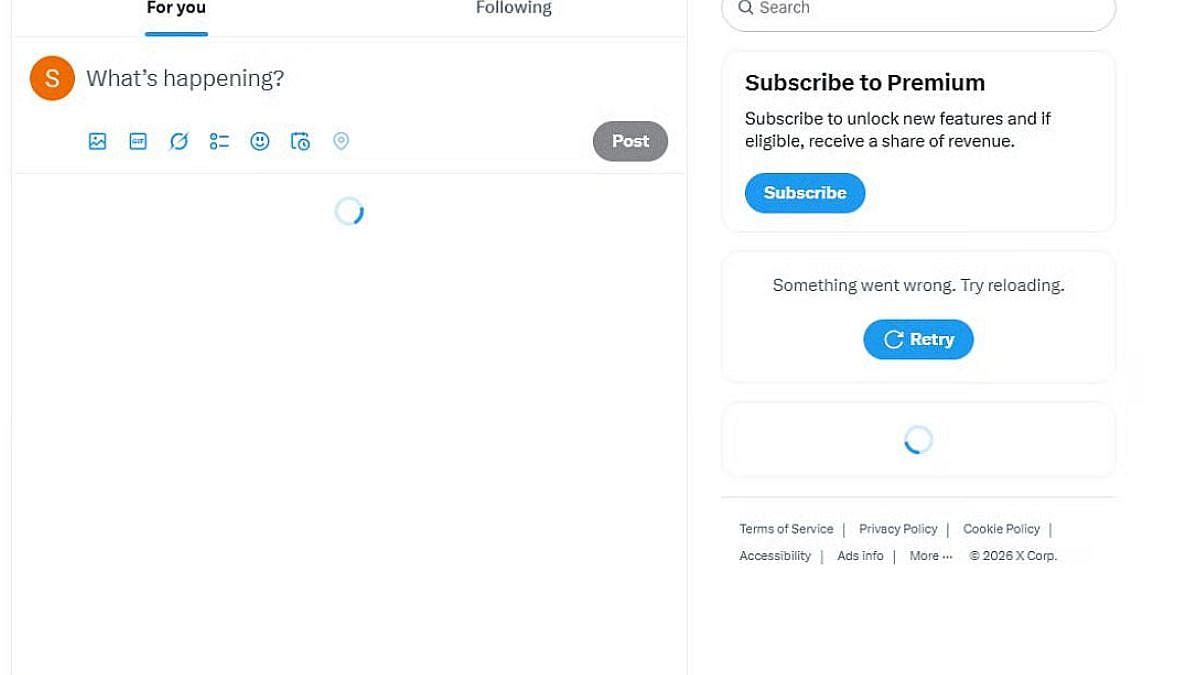 X Down:  Thousands Of Users Worldwide Unable To See Timeline & Posts Amid Outage 