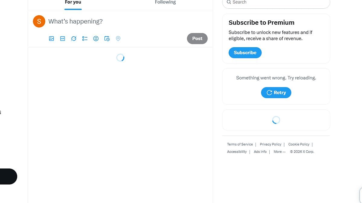 X Down:  Thousands Of Users Worldwide Unable To See Timeline & Posts Amid Outage 
