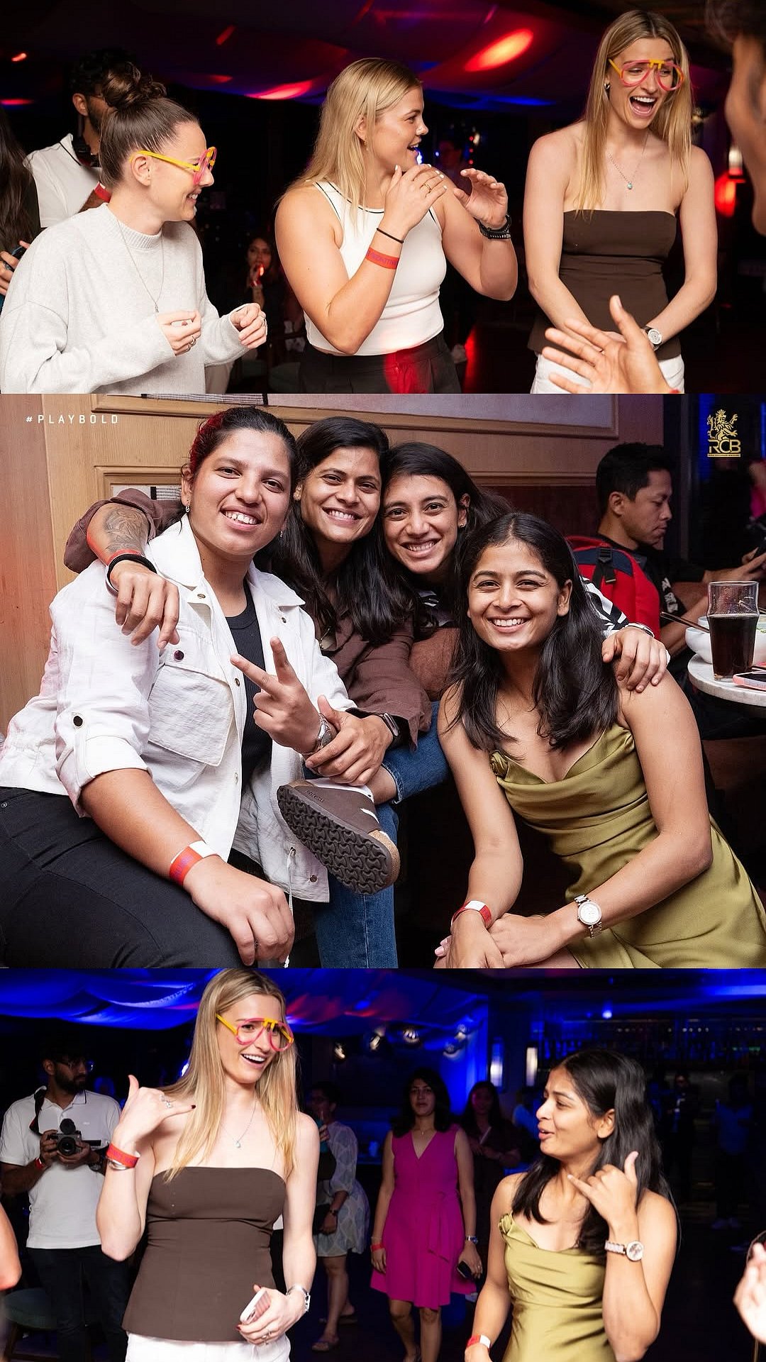 Inside Pictures Of RCB Women's Clubbing Night, Smriti Mandhana, Lauren Bell & Shreyanka Patil Grooves On Desi Beats 