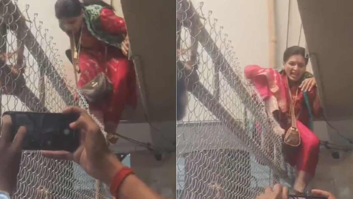 Pune Election Results: NCP’s Rupali Thombare-Patil Climbs Fence At Vote Counting Centre, Video...