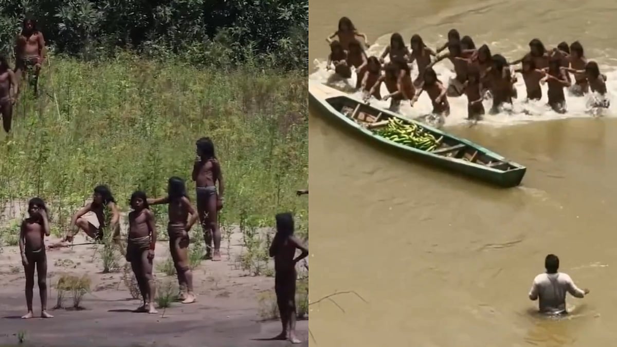 VIDEO: Rare Footage Captures Uncontacted Amazonian Tribe Warriors & Their Intense Encounter With Humans 