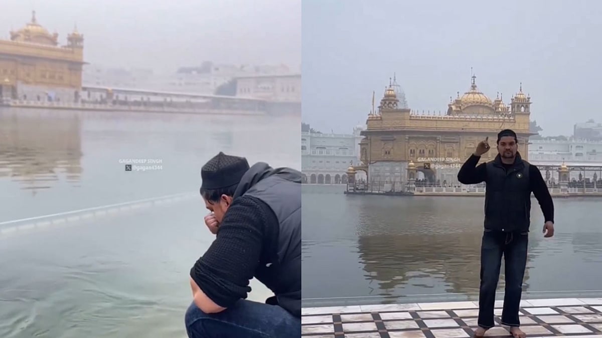 Video - Muslim Man Wearing 'Taqiyah' Rinses Mouth At Golden Temple's Sarovar; Internet Divided 