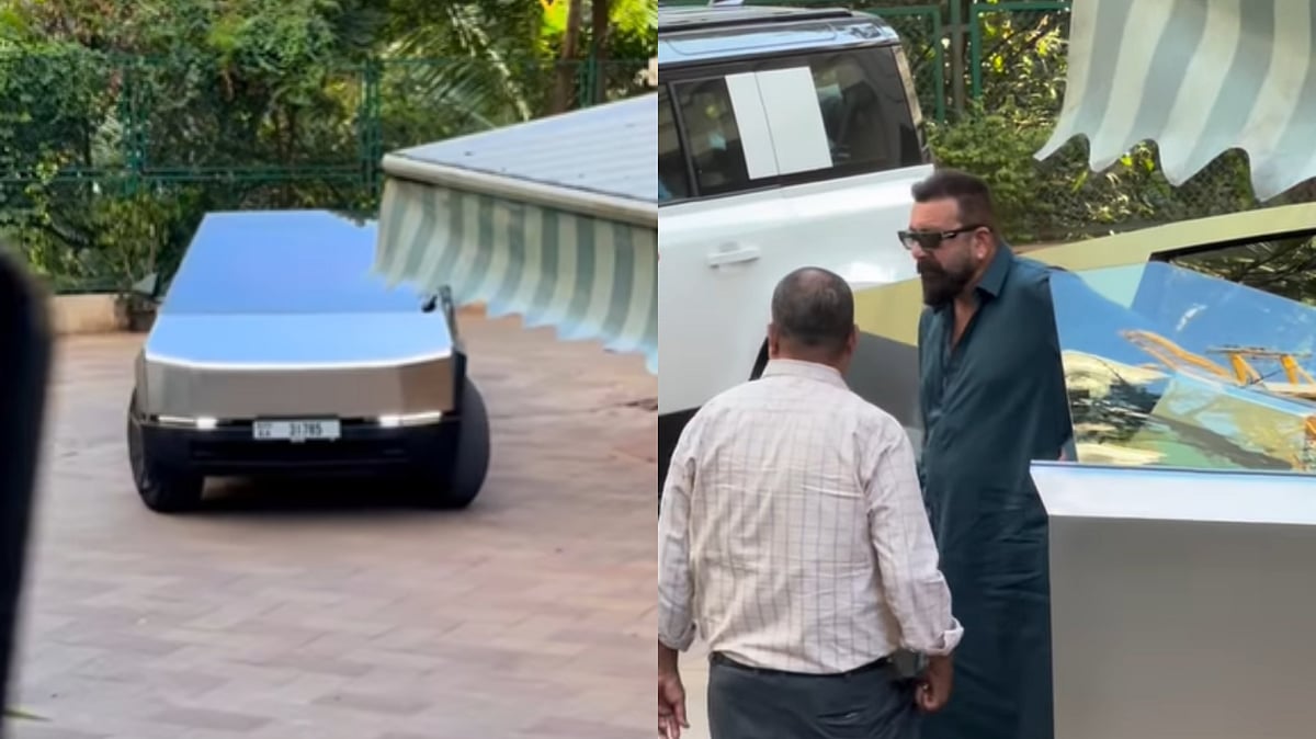 Video: Sanjay Dutt Buys Tesla Cybertruck Worth Nearly ₹50 Lakh, Spotted Enjoying A Drive In Mumbai