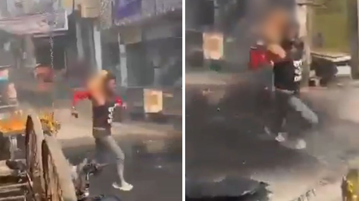 Uttar Pradesh: Dramatic Video Shows Man On Fire Running For Life After Transformer Blast In...