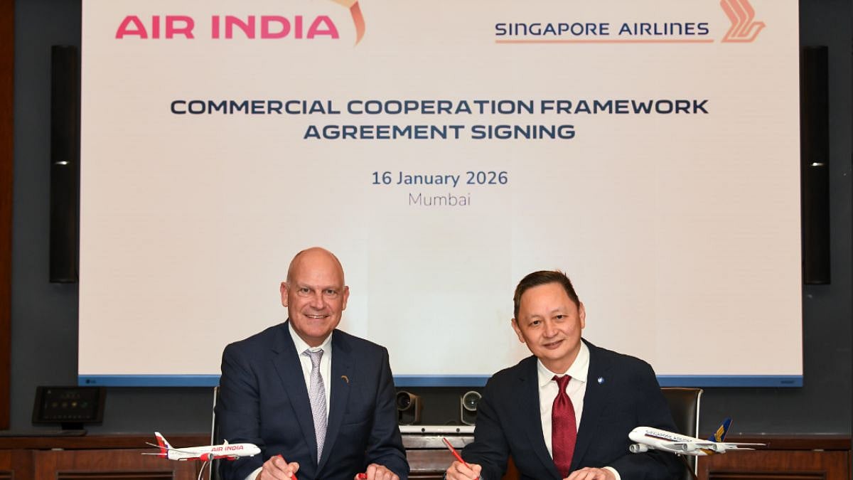 Air India & Singapore Airlines Deepen Partnership With New Commercial Cooperation Agreement