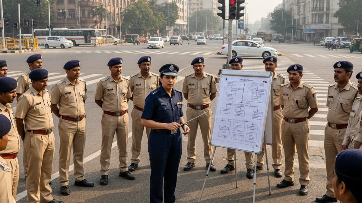 Indore News: DCP Briefs Traffic Officials About Ensuring Smooth, Safe Traffic