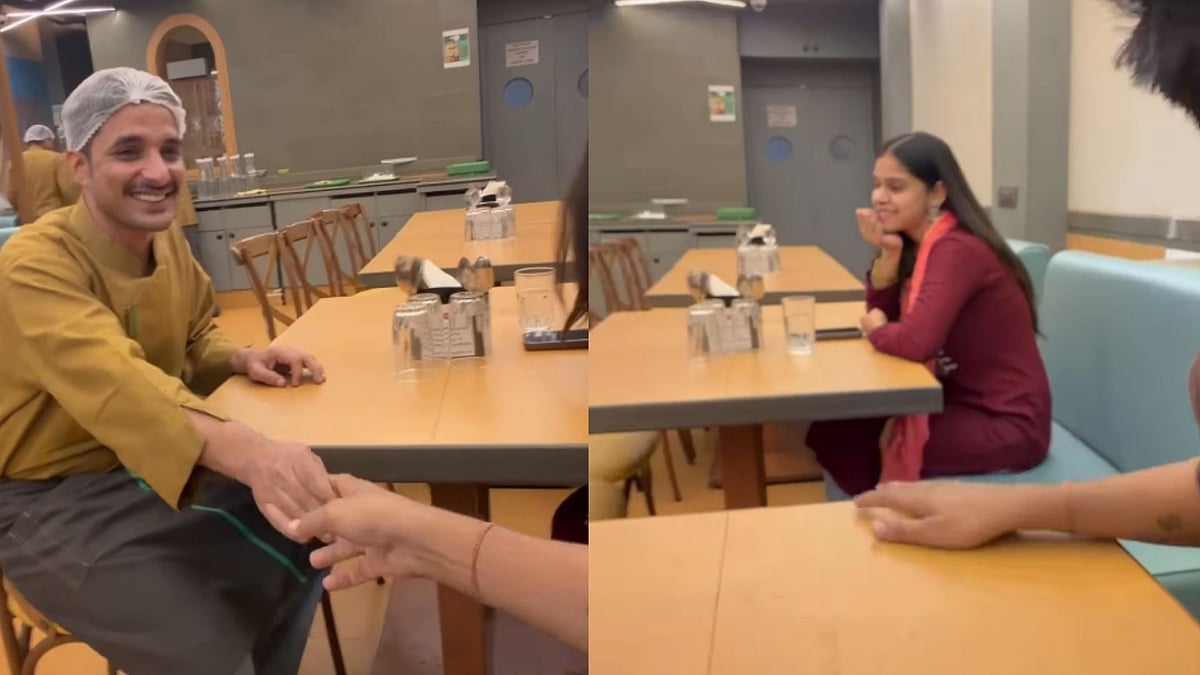 'Aisi Ladki Chahiye': Woman Waits To Have Dinner With Partner During His Restaurant Shift; Internet Melts 