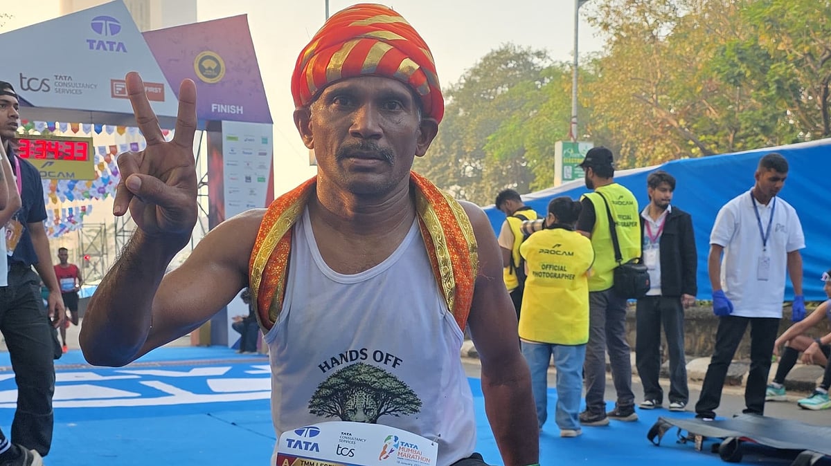 Tata Mumbai Marathon 2026: Veteran Shivananda Shetty Completes 42km In Jire Topi, Inspires Aspiring...