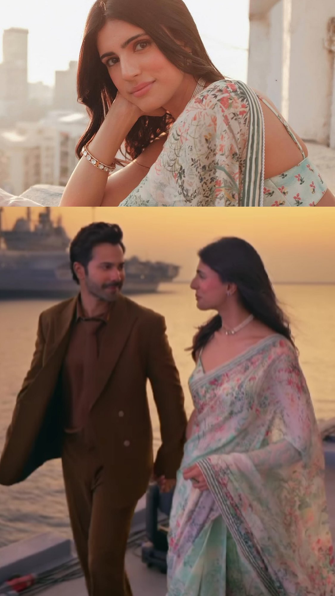 Medha Rana Steals Show In Graceful Saree At Border 2 Promotions; Varun Dhawan Says, 'Pyaari Lage' - Check pics 