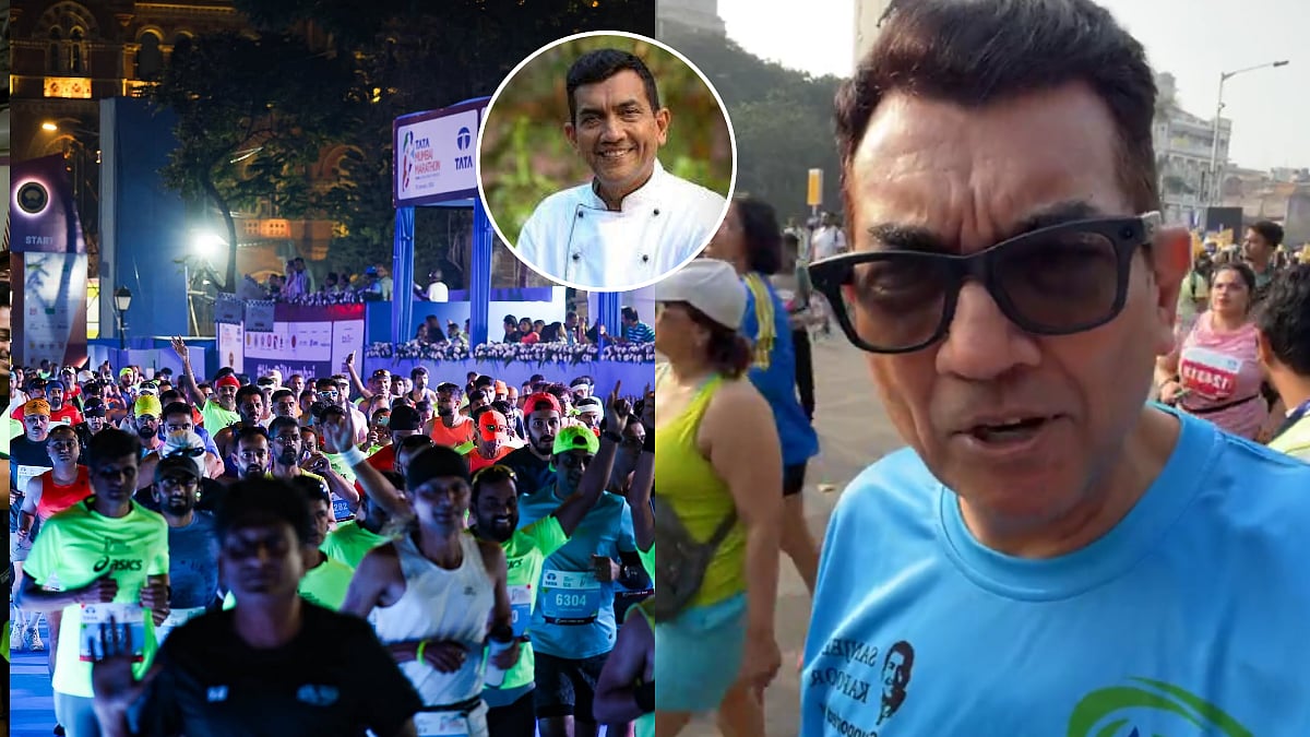 Chef Sanjeev Kapoor Walks At TATA Mumbai Marathon For Autistic Kids, Urges Runners To Maintain Fitness 