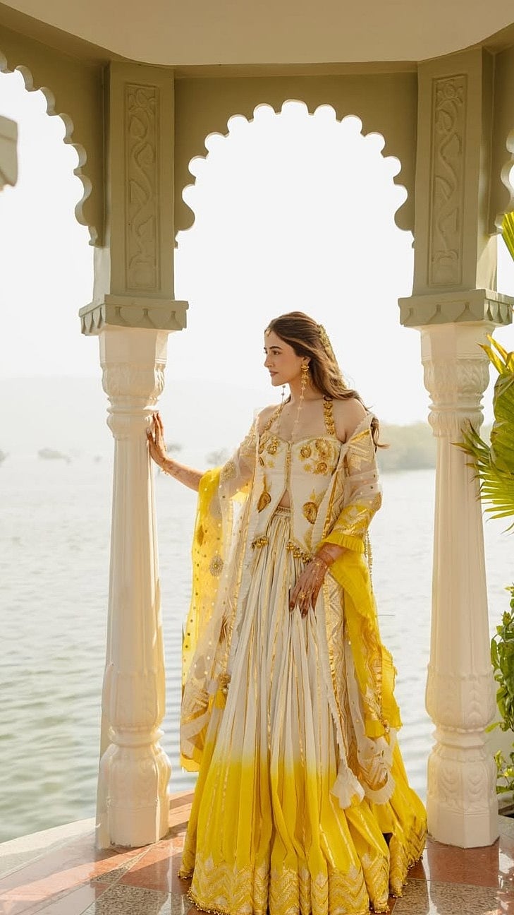 Unseen Pictures From Nupur Sanon's Haldi Are Out: Look At Her Sunshine Lehenga Look