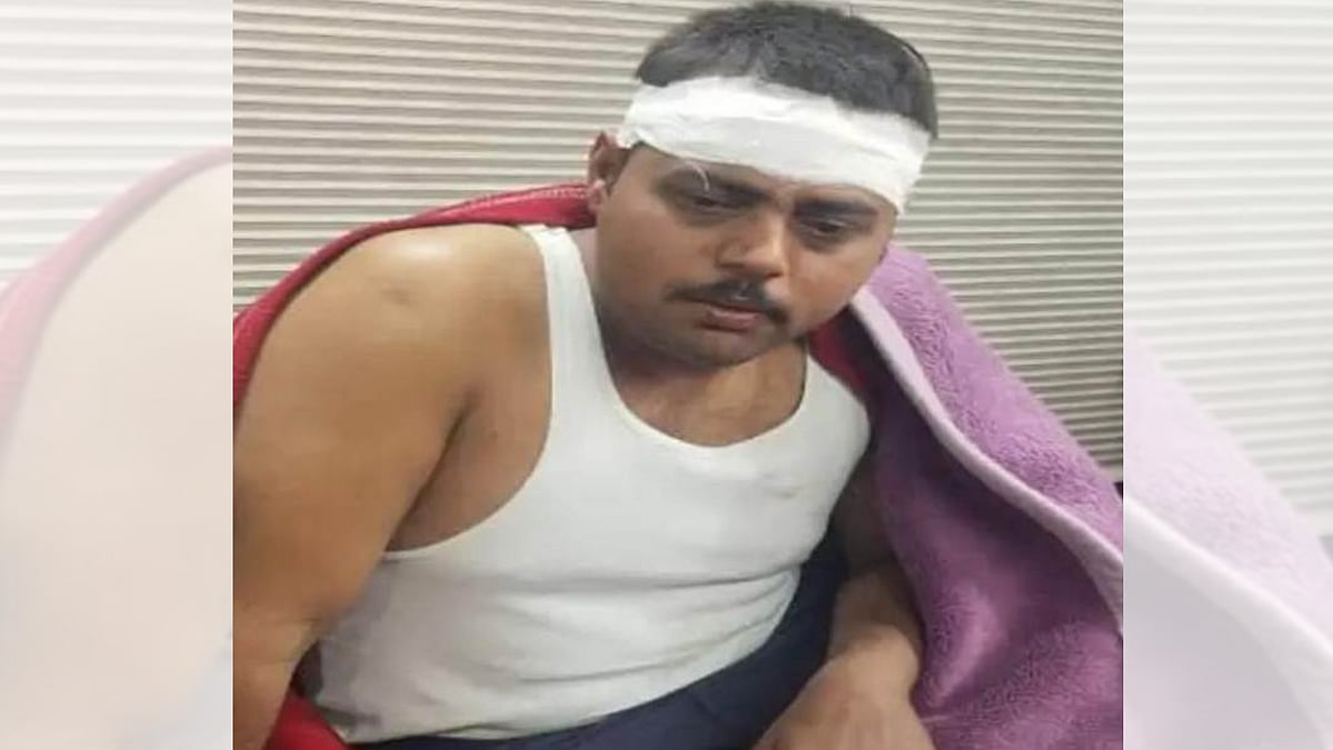 Indore News: Bleeding Traffic Cop Alleges Kanadiya Police Apathy After Stone Attack