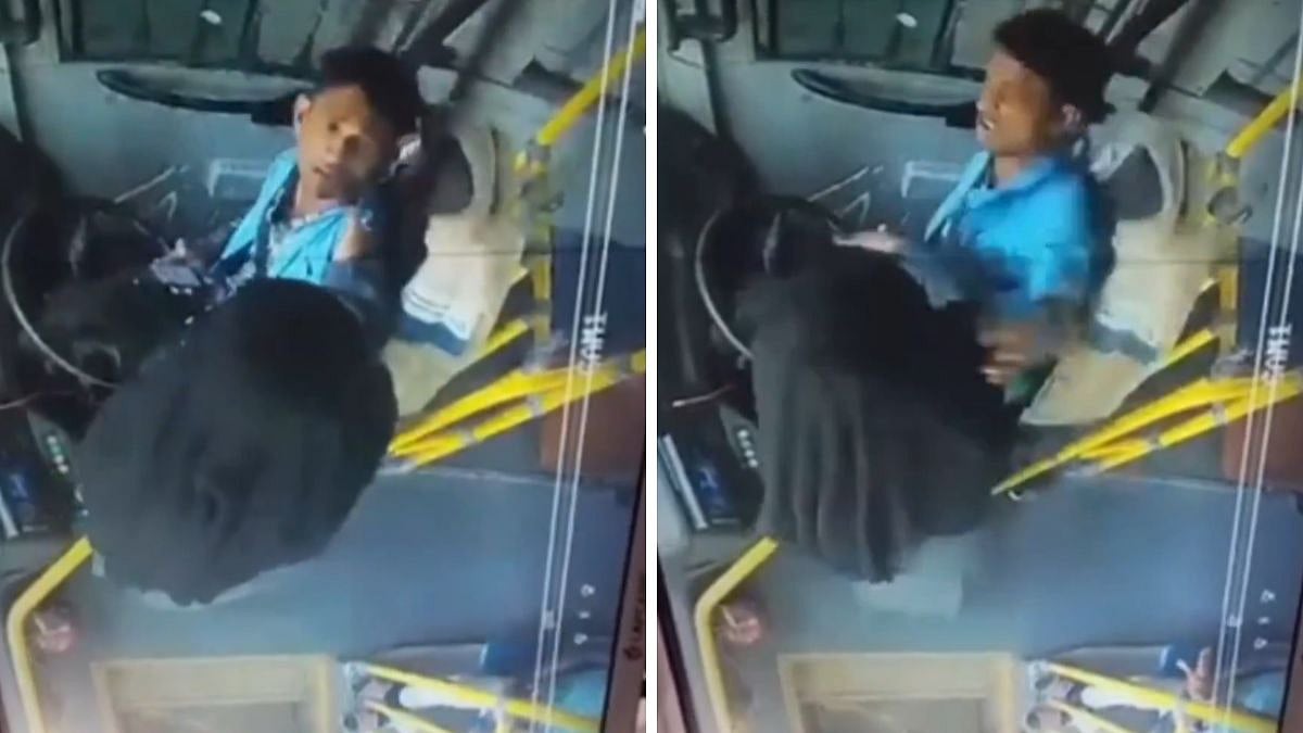 Gujarat Viral Video: Burqa-clad Female Passenger Assaults BRTS Driver In Surat After Dispute Over Bus Stop, Police Launch Probe 