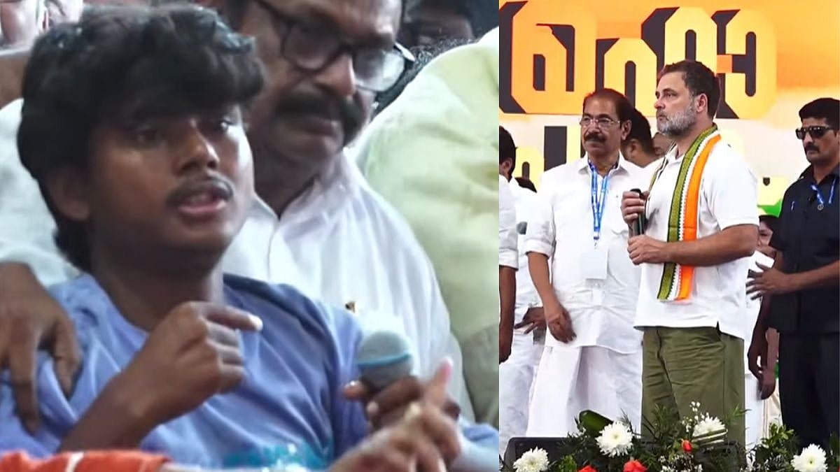 'Bengal Itna Ghisa Hua Kyu Hai?': Congress Workers Snatch Mic From Youth For Questioning Rahul Gandhi In Kerala -VIDEO 