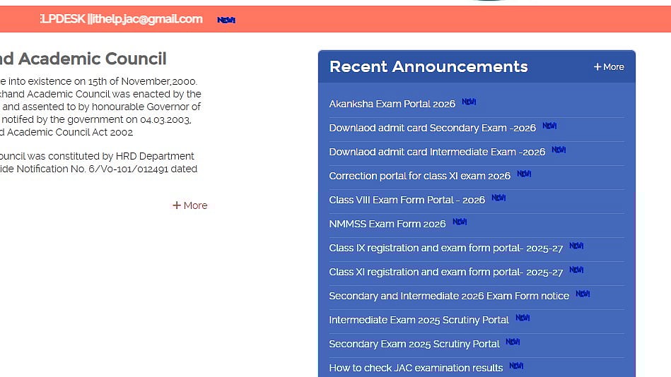 Jharkhand Board 10th And 12th Admit Cards 2026 Released At jacexamportal.in; Exams Start February 3 